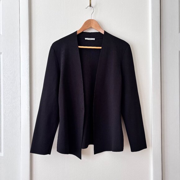 M.M. Lafleur Woolf Jardigan in Black - Picture 2 of 6